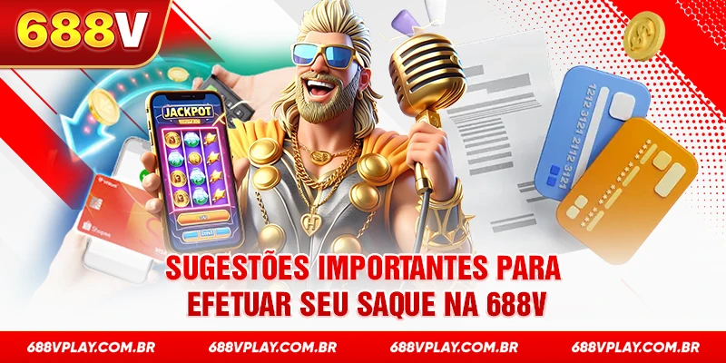 Sugestões importantes para efetuar seu saque na 688V